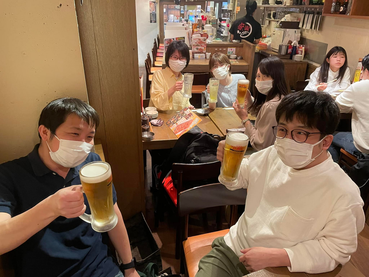 #もくもく会　#懇親会　#ビール最高