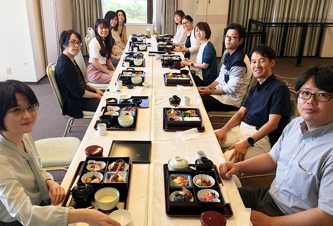 キックオフミーティングお昼休憩